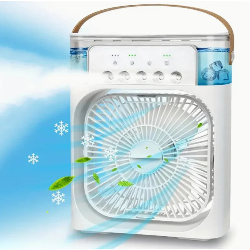 Mini Climatizador de Ar c/ Reservatório para Água e Gelo - Air Freeze
